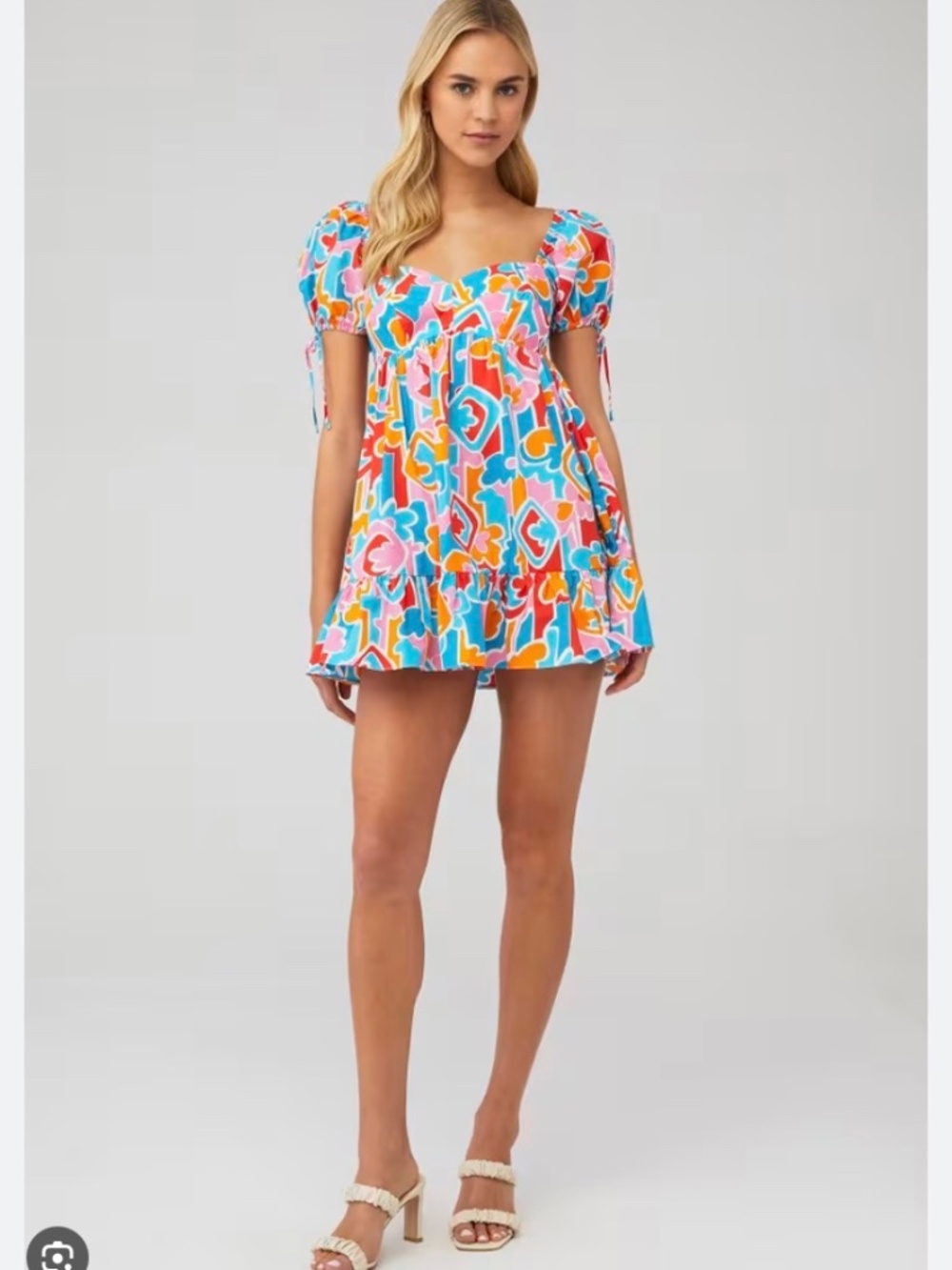 Amanda Uprichard Cotton Sicily Summer Party Mini Dress